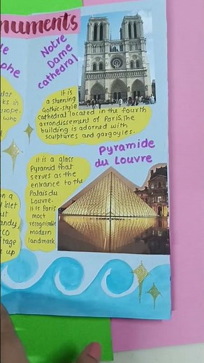 easy handmade France travel brochure project ideas for school #schoolprojectmaker
