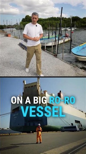 How Your Car Ships from Japan 🚢 RoRo or Container #shorts