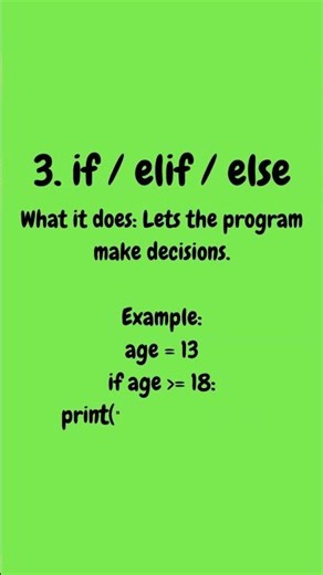 TOP 5 key commands IN PYTHON