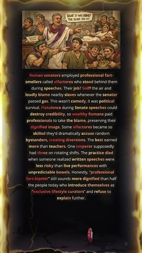 Professional Fart Blamers Hired By Roman Senators