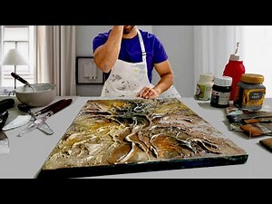 Mastering TEXTURED Art / Simple ABSTRACT On Canvas / Easy ACRYLIC Painting Tutorial