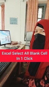 Excel Select All Blank Cell In 1 Click #Excel #tips #computer #viral | Tareq Tech Tutorial