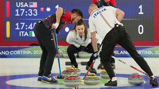 Mixed Doubles Curling Day 6 Roundup: USA falls to Italy in final round-robin game