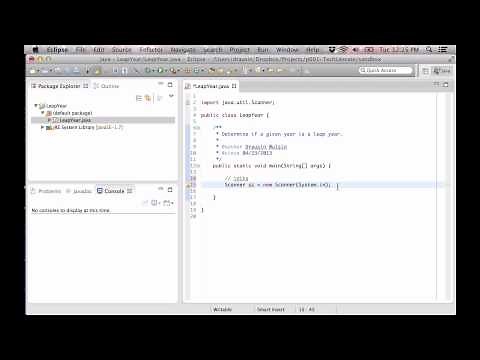 Java walk through: Leap Year