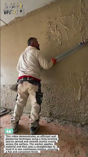 This Wall Plastering Technique Is Next Level 🔥 Smooth Finish in Minutes!