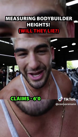 Measuring bodybuilder heights! #heightdifference #height #tall #fitness #physique #connorsinann #liftersmotivation #teenbodybuiliding #ronniecoleman