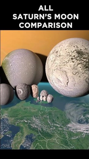 All Saturn’s Moon Comparison! 🪐🤯