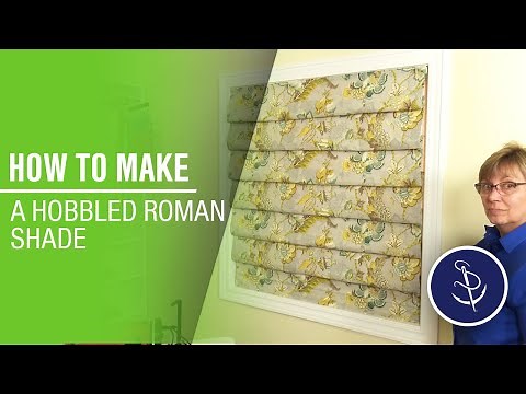 How to Make a Hobbled Roman Shade