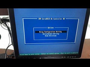 how to configure server raid 8k ( raid 0 1 5 10 6 ) ibm system X