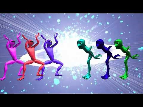 Dance Battle Royale: Alien Showdown in a Cosmic Explosion