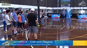 5.2K views · 67 reactions | Tennis in Schools Workshop - More fun and challenging activities to use in tennis in schools lessons. Orange activity 'Chip and Charge.' Watch the full workshop on Bounce https://bounce.tennis.com.au/mod/book/view.php?id=3874&chapterid=368 | Tennis Australia Coach Development | Facebook