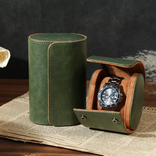 Personalized Leather Watch Box, Custom Leather Watch Case, Wedding Groomsmen Gifts, Watch Travel Case, Custom Valentine Gift, Gift for Him - Etsy