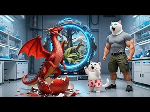 Epic Dragon Time Portal Adventure | Cat Hero Animation