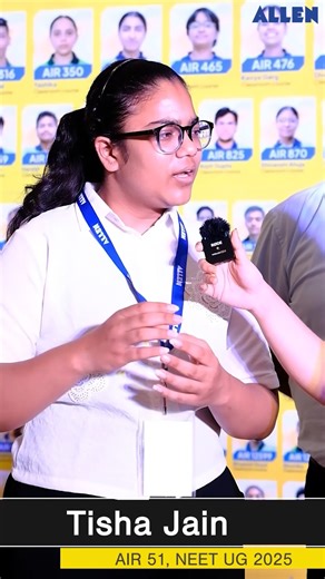 52K views · 371 reactions | Do you feel your prep is inadequate right before the big exam?  Take the solution from Tisha Jain, AIR 51 NEET UG 2025  If your prep feels shaky right now!  Stop only reading...  Read → ✍️ Write (a lot) →  Revise → ♻️ Repeat #NEETUG2025 #NEETPreparation #StudyTips #NEETAspirants #AIR51 #NEETMotivation | ALLEN Career Institute - Chandigarh | Facebook