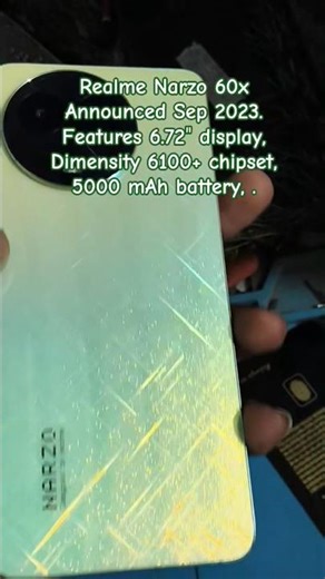Realme Narzo 60x | #mobile #review #repair #shortsfeed #smartphone #youtubeshorts #shorts