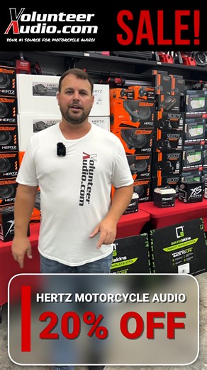 All Hertz Motorcycle Audio is now 20% off during our Thanksgiving Month Sale! No need to wait for Black Friday - Get it now! No Lines. No Waiting. Just Savings! Shop Here: https://volunteeraudio.com/collections/hertz | Volunteer Audio