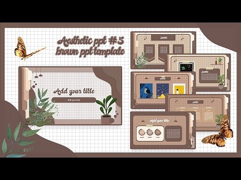 Aesthetic ppt #5 Brown animated slide l FREE TEMPLATE