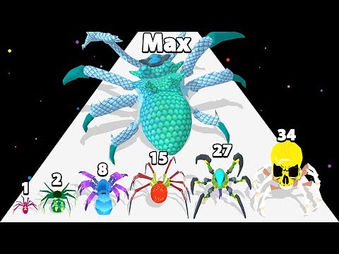 SPIDER EVOLUTION RUN - Level Up Spider (Insect Evolution Run) New Update, Max Level, All Gameplays