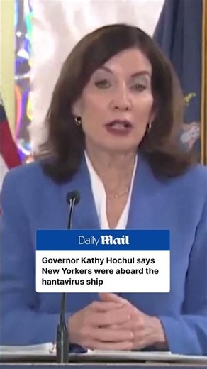 Governor Kathy Hochul says New Yorkers were on hantavirus ship