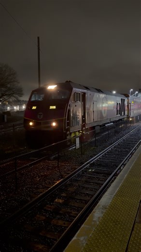 MBTA HSP46 # 2005 Departing Framingham Station