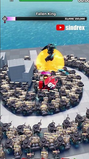 100 Engineers vs Fallen King in TDS! 👑💀 #roblox #towerdefensesimulator #tds #engineer