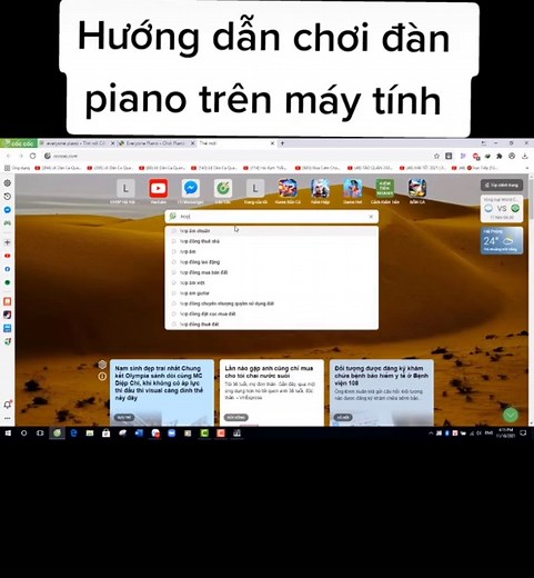 Hướng dẫn chơi đàn piano trên máy tính dễ hiểu