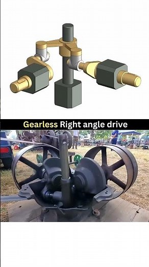 ⚙️ Gearless Right Angle Drive | Smooth Power Transmission#90degree #motion #power #solidworks #cad