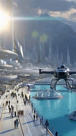 Futuristic City of 2050 🤯 Flying Cars & Next-Level Architecture