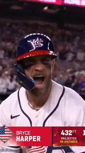 Bryce Harper Ties The World Baseball Classic With A Two Run Home Run #worldbaseballclassic