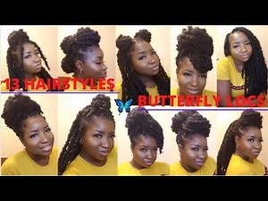 13 EASY LONG BUTTERFLY LOCS HAIRSTYLES | Kurlie Keke