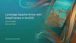 Leveraging Apache Arrow with DataFrames in ArcGIS