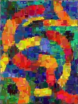 Genetic algorithm recreates a painting by Kavous Vesal