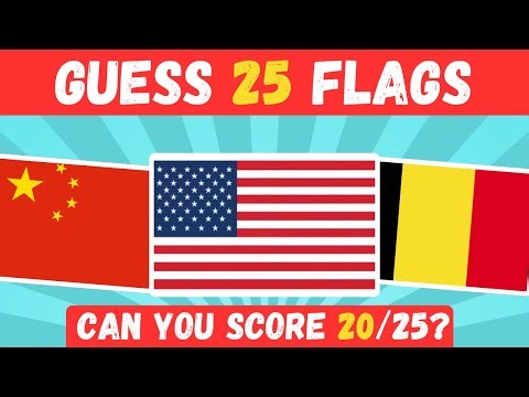 Guess the Flag Quiz 🌍 | Hard Country Flags Challenge (Can You Score 20/25?)