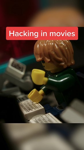 What hacking looks like in Hollywood movies #lego #stopmotion #animation #hacking