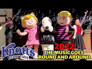 "The Music Goes 'Round and Around" FULL SHOW 2022 during Peanuts Celebration at Knott's Berry Farm