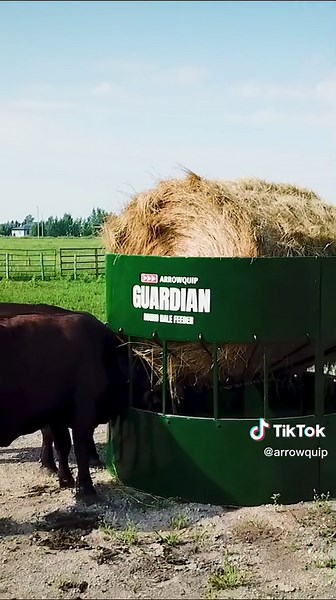 Efficient Cattle Round Bale Feeder for Maximum Protection