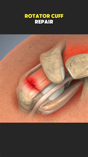 How a Torn Rotator Cuff Is Repaired? (3D Animation) #tornrotatorcuff #rotatorcufftear #rotatorcuff #rotatorcuffrepair #shouldersurgery