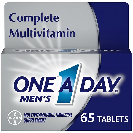 One A Day Men's 50 Multivitamin Tablets, Multivitamins for Men, 65 Ct