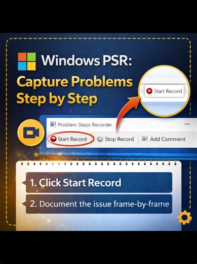 #creatorsearchinsights windows PSR: Capture problems step by step. windows important tool you need to know. #windowstips #techtips #psr #foryoupage❤️❤️