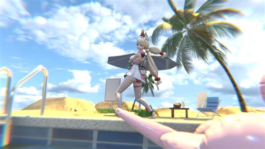 自学blender三天做的MMD