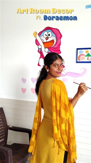 Muskan Dhriti on Instagram: "Throwback to my previous school days when I drew Doraemon for the first time! 🎨✨ Today I recreated it, and wow… the glow-up is real! 🔥 From school projects to passion—art is magic! 💙 Rate the transformation🙌🏼✨ . . . . . . . Doraemon Room Decor, Doraemon Wall Art, Doraemon Theme Room, Cute Room Makeover, Kawaii Room Decor, Anime Room Ideas, Doraemon DIY, Blue Theme Room, Cozy Aesthetic Room, Dream Room Makeover, Cute Study Room, Anime Lovers Room, Doraemon Fans S