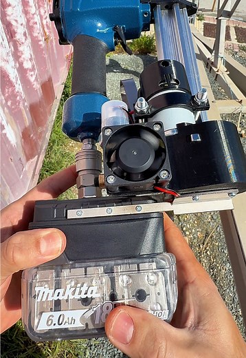 Mini Air Compressor: 150 PSI Battery Powered! Makita/DeWalt Compatible