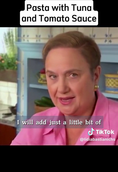 Pasta with Tuna and Tomato Sauce #LidiaBastianich #recipe #cookingshows #PBS #LidiasKitchen #food #lidiasitaly