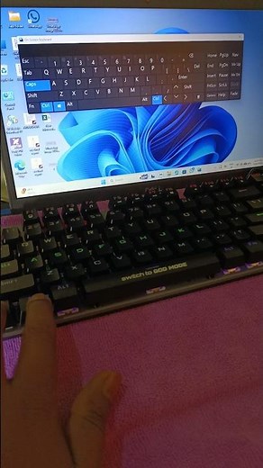 shortcut key to open the on-screen keyboard in windows#shorts #youtubeshorts #shortcutkeys