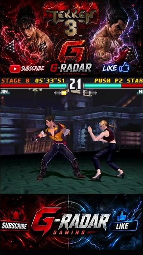 Jin vs Nina 🔥 | Tekken 3 Arcade Mode | Final Round