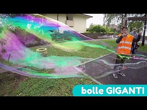 Come fare bolle di sapone GIGANTI: attrezzi, liquido e spade LED
