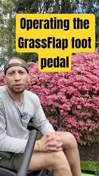Operating the GrassFlap® Foot Pedal - The Best Chute Blocker on the market!