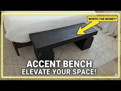 Oversized Legs Accent Bench – Bold or Too Much?