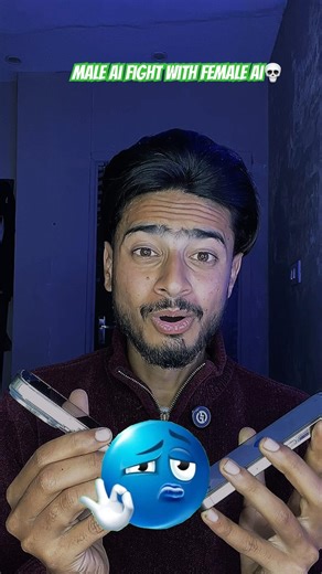 AI fight gone wrong💀Male AI got angry on Female AI🤯#hc_rxn19