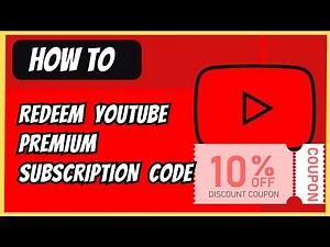 How to Redeem a YouTube Premium Subscription Coupon Code - 2024